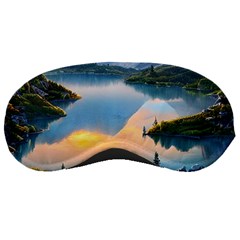 Somber Lake Sunset Sleeping Mask by GardenOfOphir