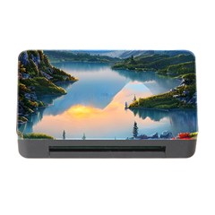 Somber Lake Sunset Memory Card Reader With Cf by GardenOfOphir