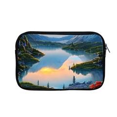 Somber Lake Sunset Apple Macbook Pro 13  Zipper Case by GardenOfOphir