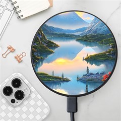 Somber Lake Sunset Wireless Fast Charger(black)