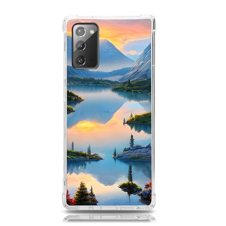 Somber Lake Sunset Samsung Galaxy Note 20 TPU UV Case