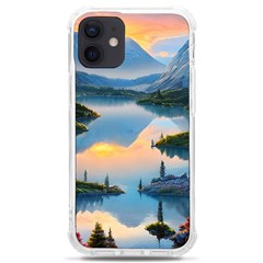 Somber Lake Sunset Iphone 12 Mini Tpu Uv Print Case	 by GardenOfOphir