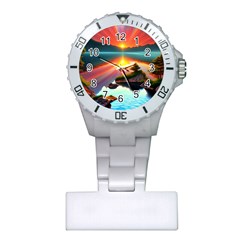 Gorgeous Sunset Plastic Nurses Watch by GardenOfOphir