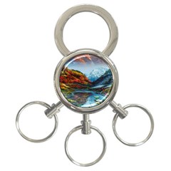 Breathtaking Landscape Scene 3-ring Key Chain by GardenOfOphir