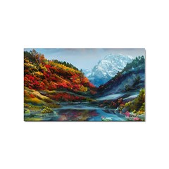 Breathtaking Landscape Scene Sticker (rectangular) by GardenOfOphir