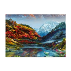 Breathtaking Landscape Scene Sticker A4 (100 Pack) by GardenOfOphir