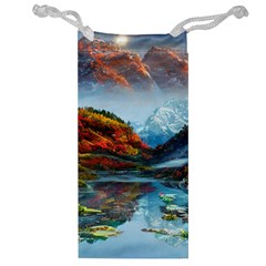 Breathtaking Landscape Scene Jewelry Bag by GardenOfOphir