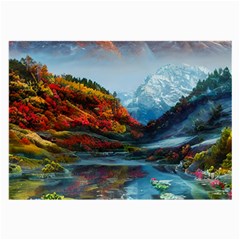 Breathtaking Landscape Scene Large Glasses Cloth by GardenOfOphir