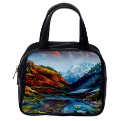 Breathtaking Landscape Scene Classic Handbag (one Side) by GardenOfOphir