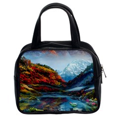 Breathtaking Landscape Scene Classic Handbag (two Sides) by GardenOfOphir