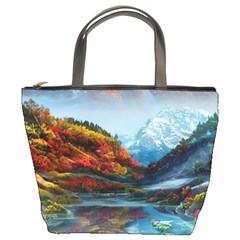 Breathtaking Landscape Scene Bucket Bag by GardenOfOphir