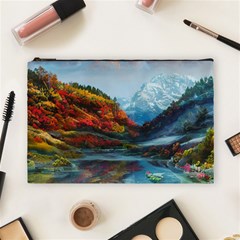 Breathtaking Landscape Scene Cosmetic Bag (large) by GardenOfOphir