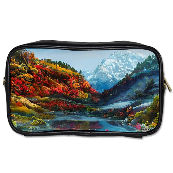 Breathtaking Landscape Scene Toiletries Bag (Two Sides)