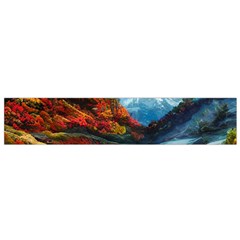 Breathtaking Landscape Scene Small Premium Plush Fleece Scarf by GardenOfOphir