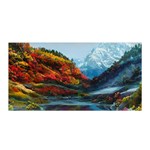 Breathtaking Landscape Scene Satin Wrap 35  x 70  Front