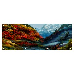 Breathtaking Landscape Scene Banner And Sign 8  X 3  by GardenOfOphir