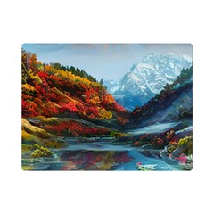 Breathtaking Landscape Scene One Side Premium Plush Fleece Blanket (mini) by GardenOfOphir