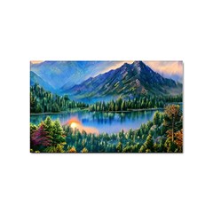 Stunning Sunset By The Lake Sticker (rectangular) by GardenOfOphir