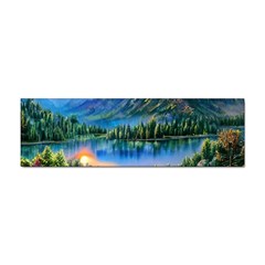 Stunning Sunset By The Lake Sticker Bumper (100 Pack) by GardenOfOphir