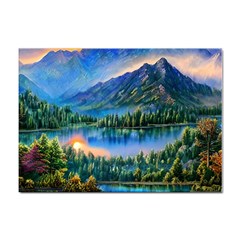 Stunning Sunset By The Lake Sticker A4 (100 Pack) by GardenOfOphir