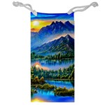 Stunning Sunset By The Lake Jewelry Bag Front