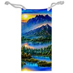 Stunning Sunset By The Lake Jewelry Bag Back