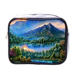 Stunning Sunset By The Lake Mini Toiletries Bag (One Side) Front