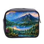 Stunning Sunset By The Lake Mini Toiletries Bag (Two Sides) Back