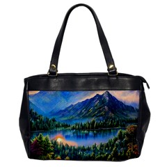 Stunning Sunset By The Lake Oversize Office Handbag by GardenOfOphir