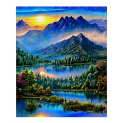 Stunning Sunset By The Lake Shower Curtain 60  X 72  (medium)  by GardenOfOphir