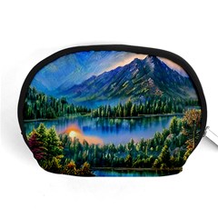 Stunning Sunset By The Lake Accessory Pouch (medium) by GardenOfOphir