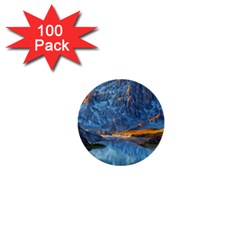 Majestic Lake Landscape 1  Mini Buttons (100 Pack)  by GardenOfOphir