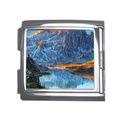 Majestic Lake Landscape Mega Link Italian Charm (18mm) by GardenOfOphir