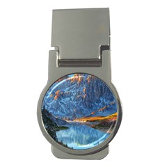 Majestic Lake Landscape Money Clips (round)  by GardenOfOphir