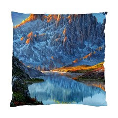 Majestic Lake Landscape Standard Cushion Case (two Sides) by GardenOfOphir