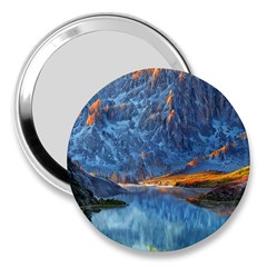 Majestic Lake Landscape 3  Handbag Mirrors by GardenOfOphir