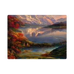 Summer Sunset One Side Premium Plush Fleece Blanket (mini)