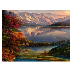 Summer Sunset One Side Premium Plush Fleece Blanket (extra Small)