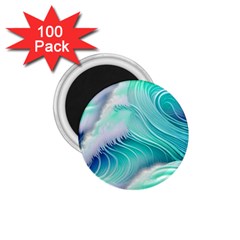 Stunning Pastel Blue Ocean Waves 1 75  Magnets (100 Pack)  by GardenOfOphir