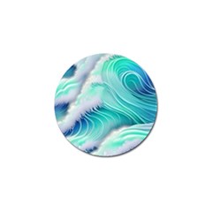 Stunning Pastel Blue Ocean Waves Golf Ball Marker by GardenOfOphir