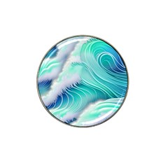 Stunning Pastel Blue Ocean Waves Hat Clip Ball Marker by GardenOfOphir