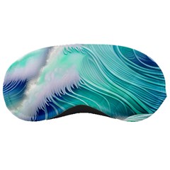 Stunning Pastel Blue Ocean Waves Sleeping Mask by GardenOfOphir