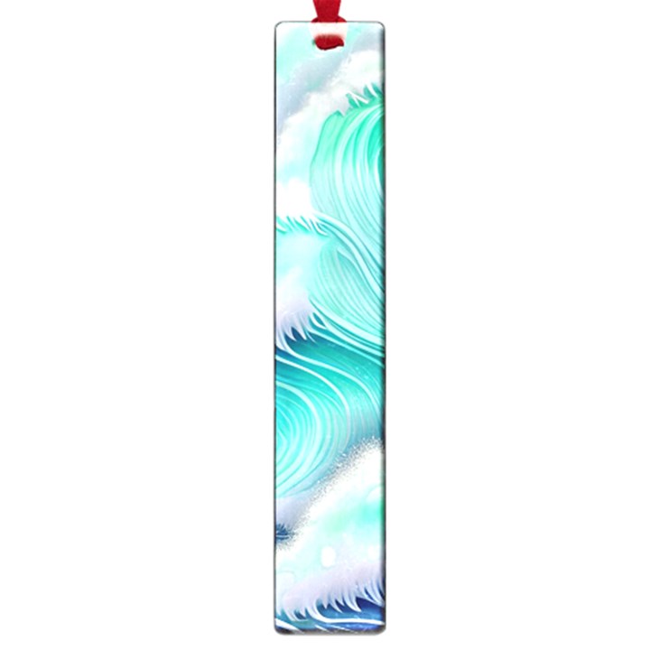 Stunning Pastel Blue Ocean Waves Large Book Marks