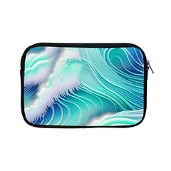 Stunning Pastel Blue Ocean Waves Apple Ipad Mini Zipper Cases by GardenOfOphir