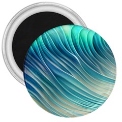 Pastel Ocean Waves 3  Magnets by GardenOfOphir