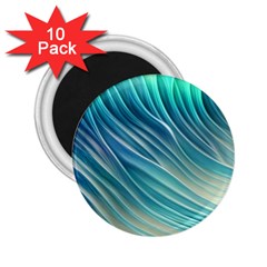 Pastel Ocean Waves 2 25  Magnets (10 Pack)  by GardenOfOphir