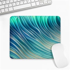 Pastel Ocean Waves Large Mousepad by GardenOfOphir