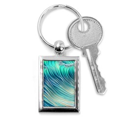 Pastel Ocean Waves Key Chain (rectangle) by GardenOfOphir