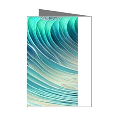 Pastel Ocean Waves Mini Greeting Cards (pkg Of 8) by GardenOfOphir