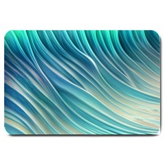 Pastel Ocean Waves Large Doormat by GardenOfOphir